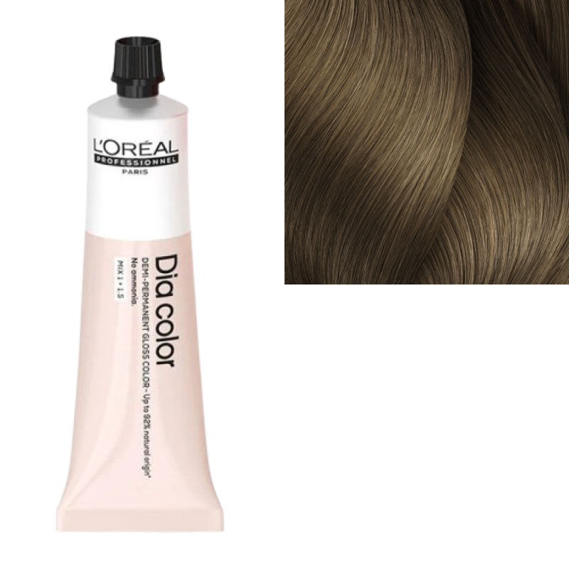Coloration ton sur ton Dia Color 8.13 blond clair cendr&eacute; dor&eacute;