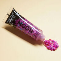 Gel néon à grosses paillettes Moon Glow violet
