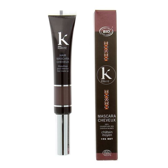 Mascaras cheveux Ton/Ton couverture cheveux blancs Châtain moyen