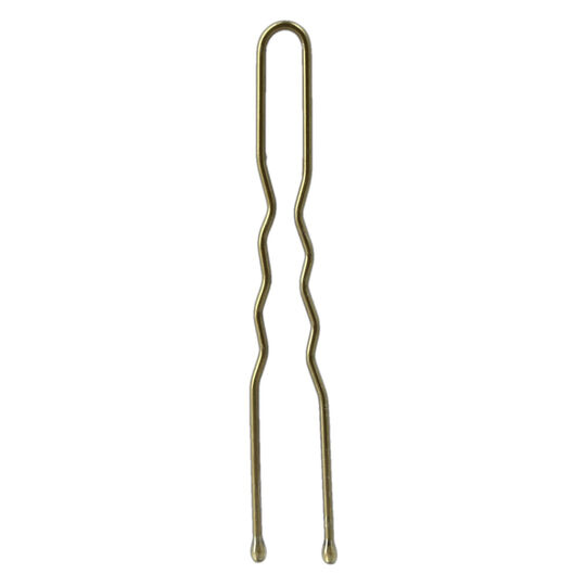 24 Épingles ondulées courtes bronze
