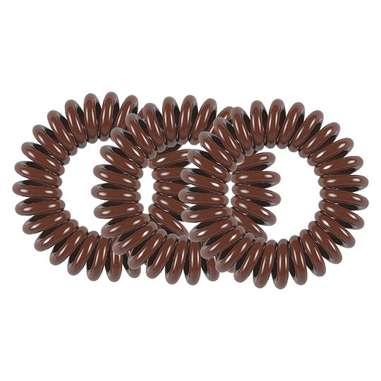 3 Élastiques spirales Original pretzel brown