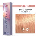 9/43 blond tr&egrave;s clair cuivr&eacute; dor&eacute;