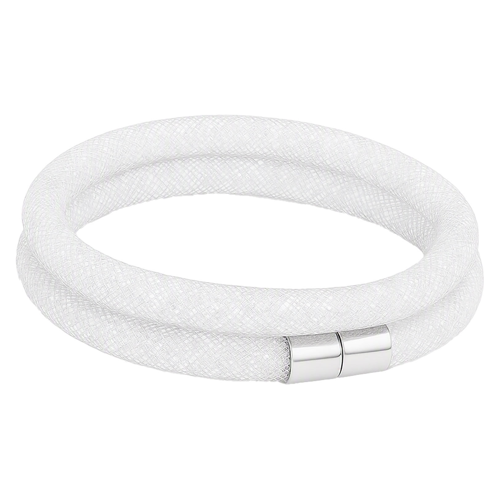 Bracelet strass filet double blanc