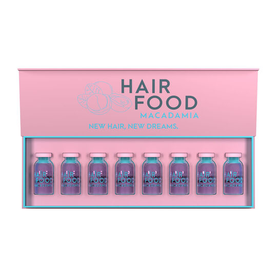 Hair food coffret 8 ampoules magiques
