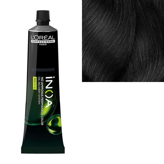 Coloration sans ammoniaque Inoa 3 ch&acirc;tain fonc&eacute; fondamentale