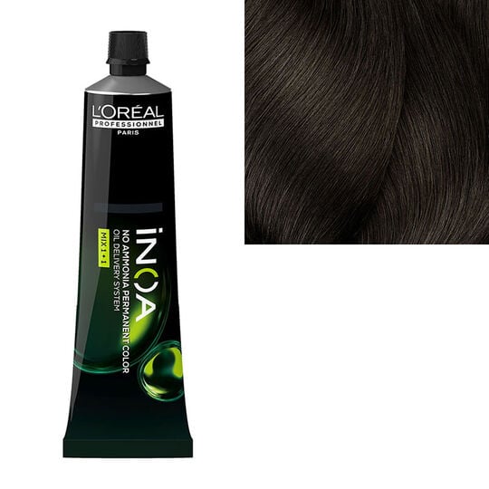 Coloration sans ammoniaque Inoa 5.3 ch&acirc;tain clair dor&eacute; fondamentale