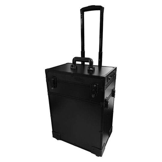 Valise 3 étages trolley à roulettes professionnelle avec miroir éclairé
