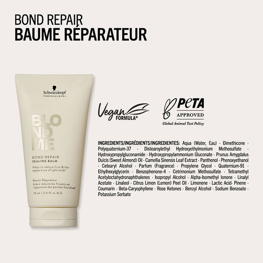 Baume réparateur sans rinçage Blondme Bond Repair