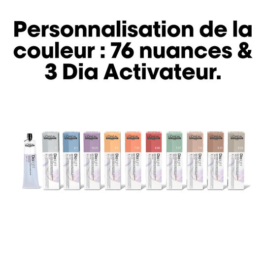 Coloration ton sur ton Dia light Hyaluronic 10.24 milkshake iris&eacute; cuivr&eacute;