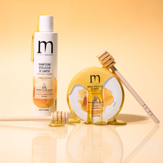 Masque r&eacute;v&eacute;lateur de lumi&egrave;re pour cheveux ternes