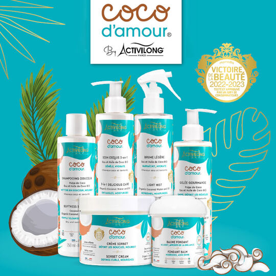 Soin exquis 3-en-1 cheveux secs et texturés Coco d'amour