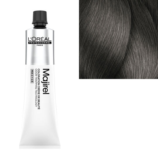 Coloration cr&egrave;me de beaut&eacute; Majirel 7.11 blond cendr&eacute; profond