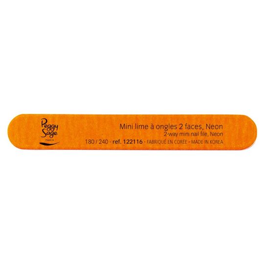 Mini lime à ongles néon ongles naturels 180/240 orange