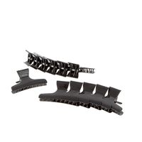 Pince croco x 12 Noir