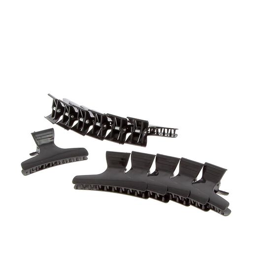 Pince croco x 12 Noir