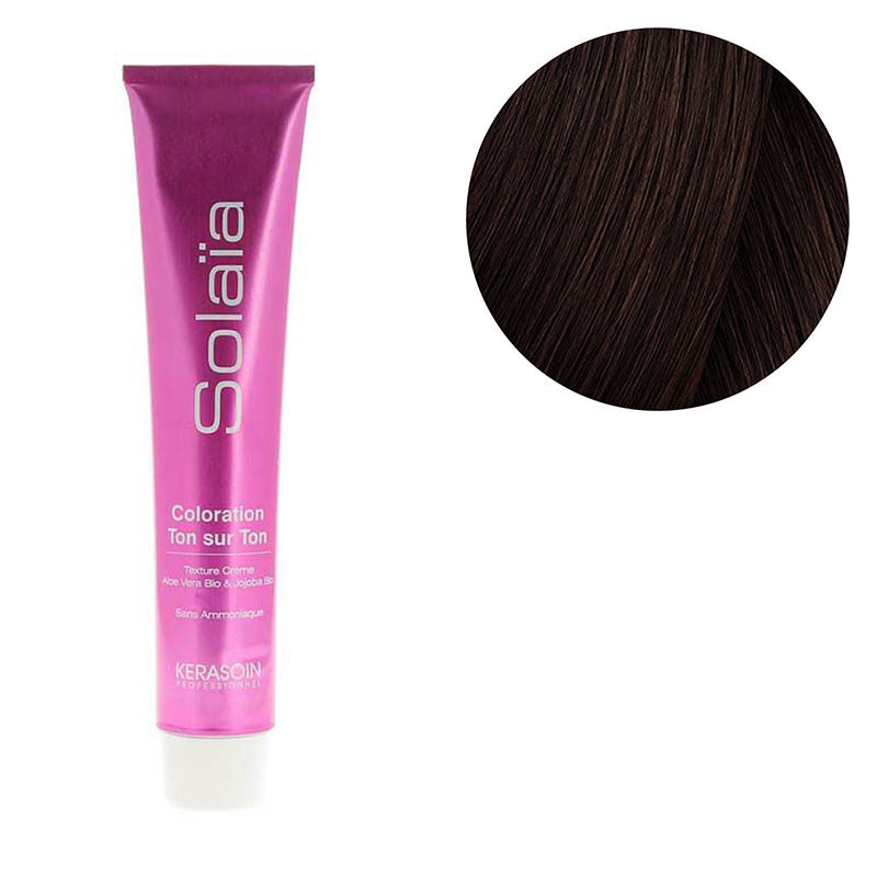 Coloration ton sur ton Sola&iuml;a 4.77 ch&acirc;tain marron intense