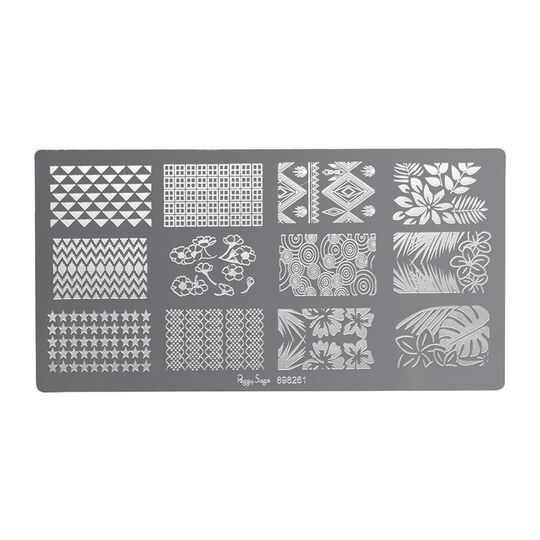Plaque de stamping nail art 1