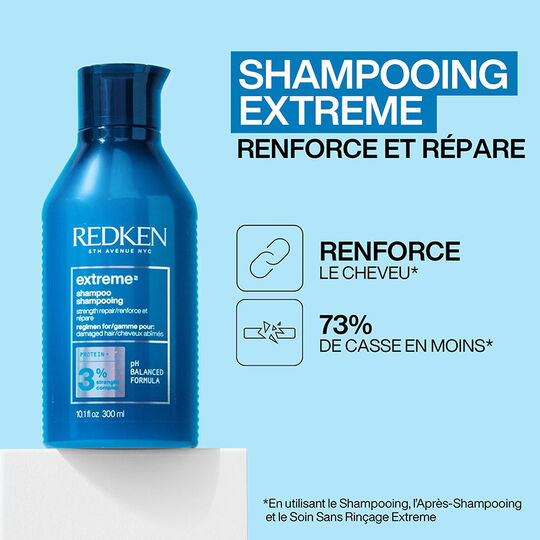 Le rituel Extreme fortifiant pour cheveux cassants