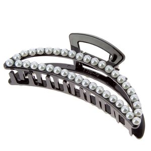 Pince croco &agrave; perles lune