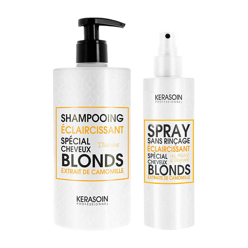 Rituel &eacute;claircissant pour cheveux blonds naturels shampooing et spray