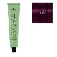 Coloration Igora Zero Amm 4-99 châtain violet extra