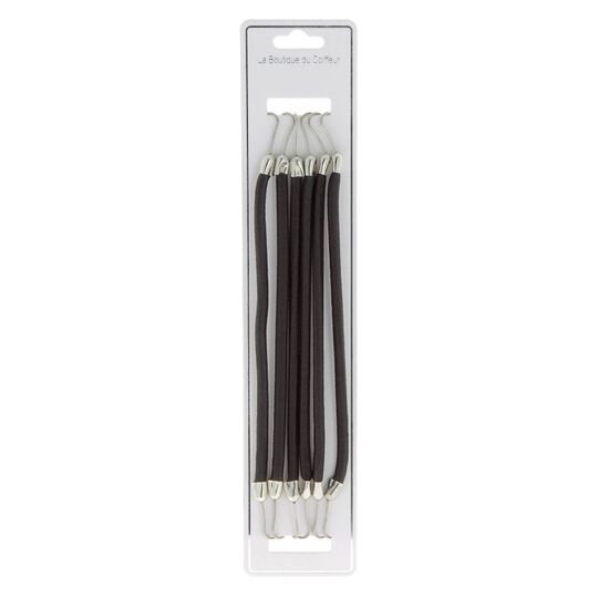 Elastiques à crochet x 6 noirs