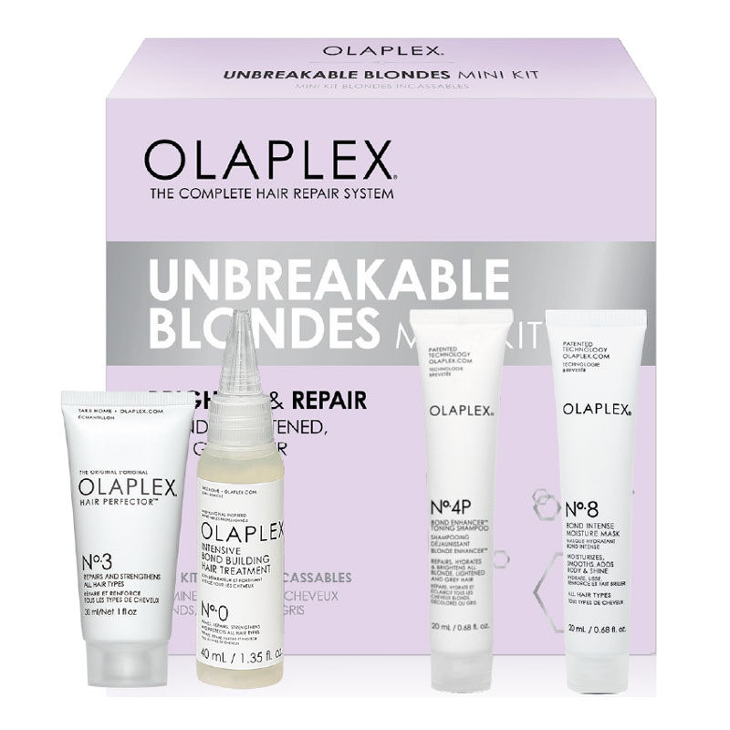 Mini kit pour cheveux blonds incassables