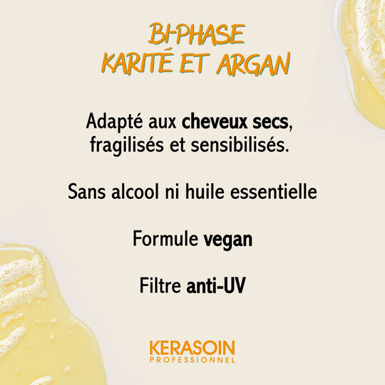 Démêlant bi-phase à l'argan et au karité 30ml