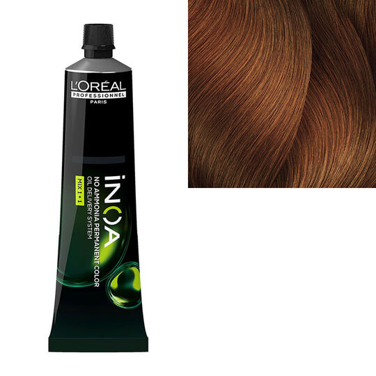 Coloration sans ammoniaque Inoa 7.4 blond cuivré