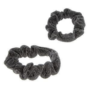 Duo de chouchous brillants argenté