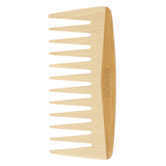 Peigne à dents larges en bois de hêtre 15 cm