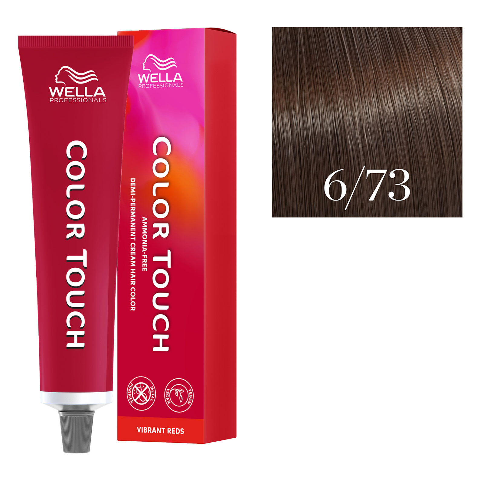 Coloration semi-permanente Color Touch 6/73 blond fonc&eacute; marron dor&eacute;