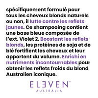 Routine cheveux blonds