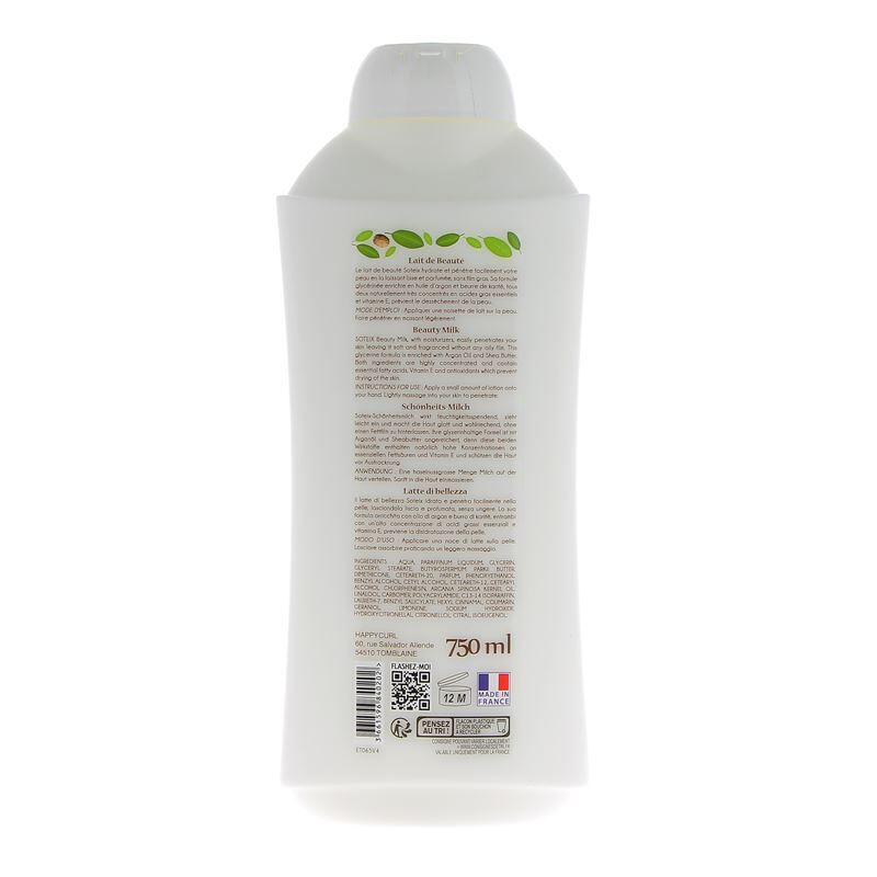 Lait de beaut&eacute; visage et corps Argan & Karit&eacute;