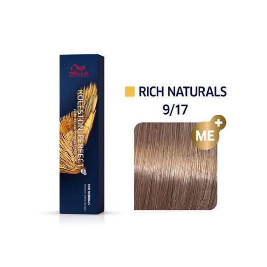Coloration permanente Koleston Perfect Me+ 9/17 blond très clair cendré marron