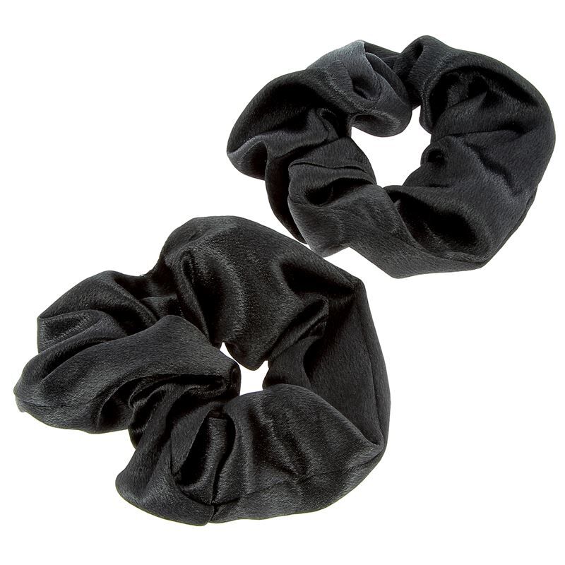 Chouchous satin&eacute;s x 2 noir