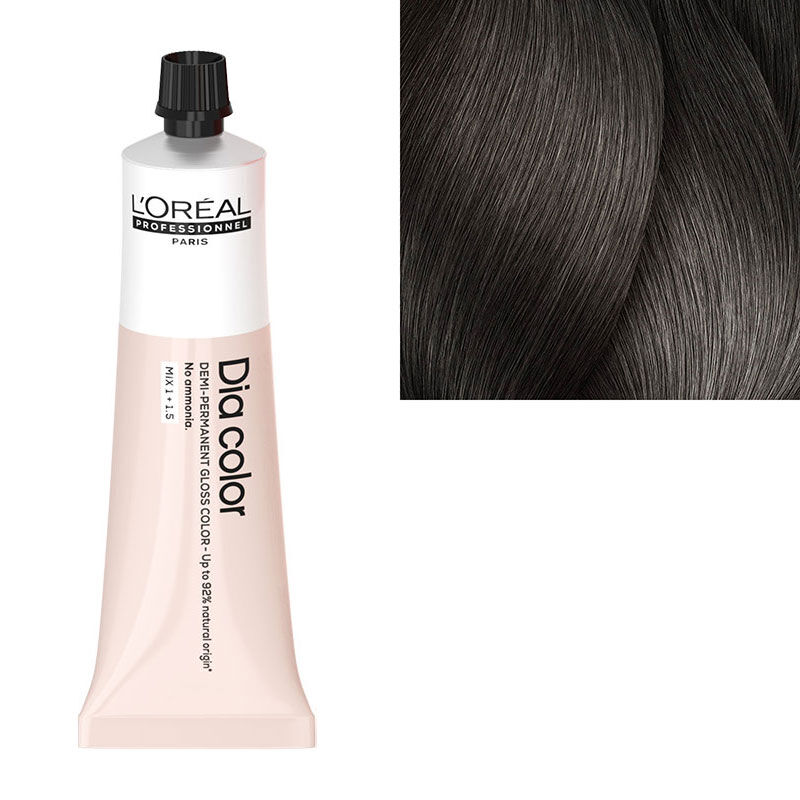 Coloration ton sur ton Dia Color 6.1 blond fonc&eacute; cendr&eacute;