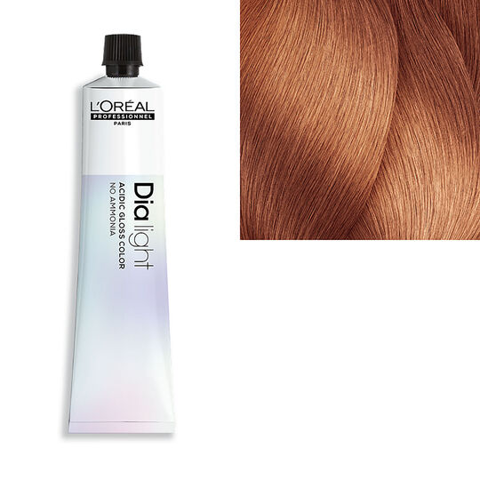 Coloration ton sur ton Dialight Acidic Gloss Color 8.24 blond clair irisé cuivré