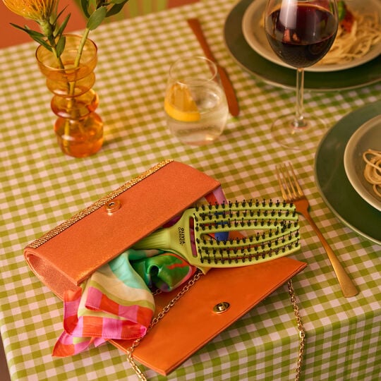 Brosse démêlante Fingerbrush Dolce Vita green pistacchio