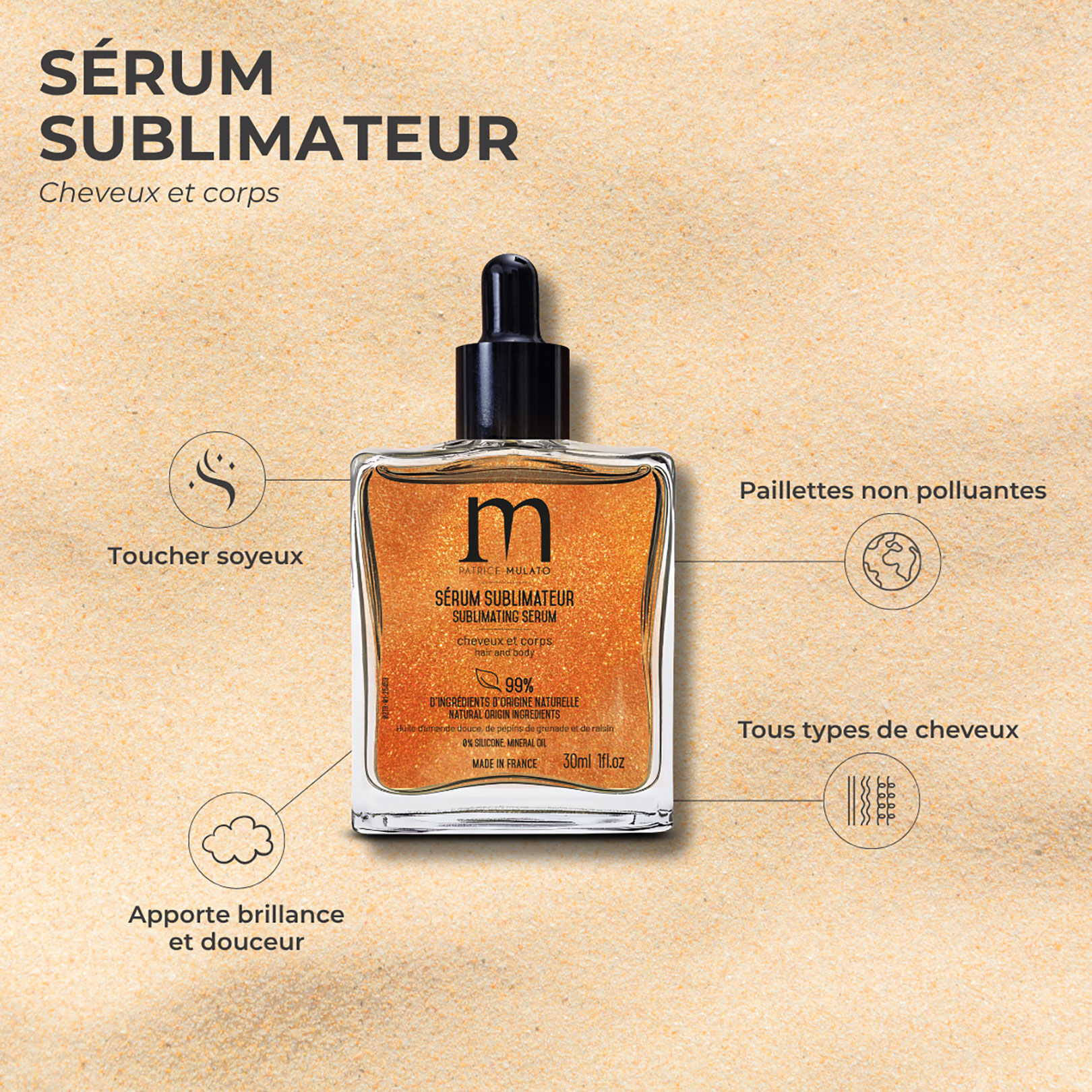 S&eacute;rum sublimateur cheveux et corps