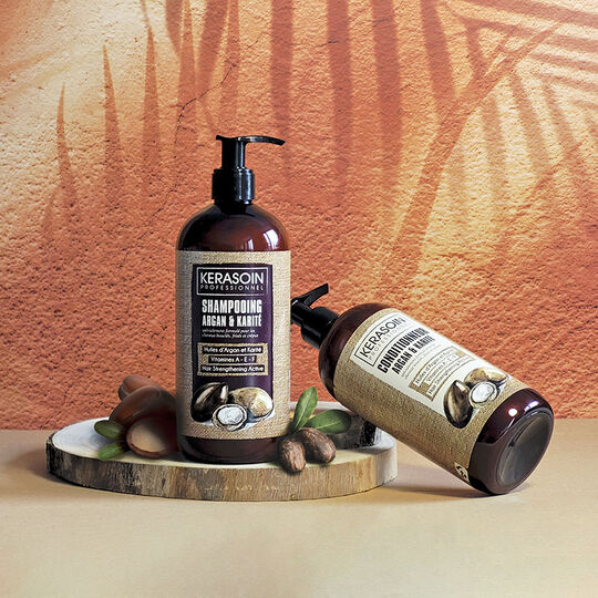 Conditionneur cheveux bouclés frisés Argan & Karité