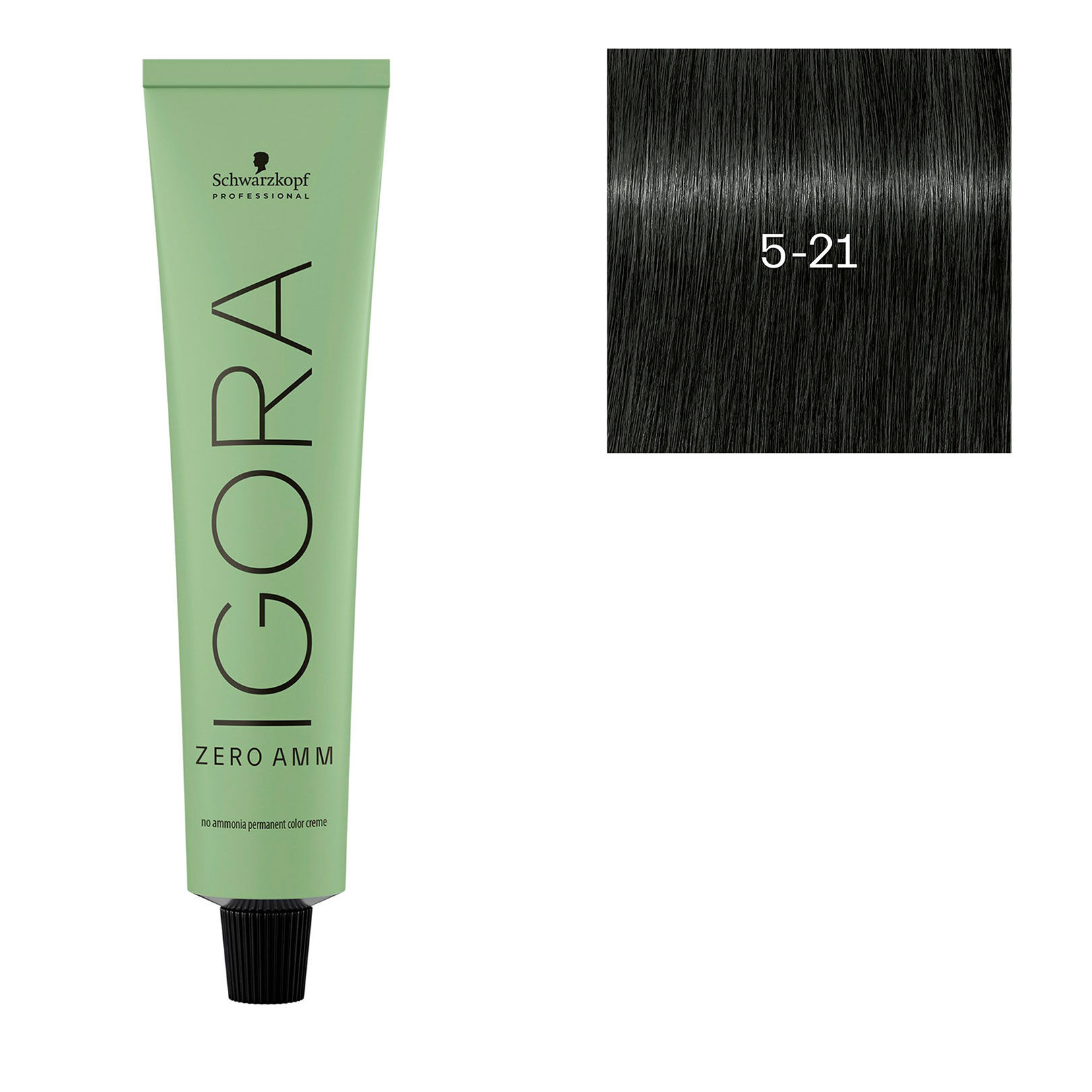 Coloration Igora Zero Amm 5-21 ch&acirc;tain clair iris&eacute; cendr&eacute;