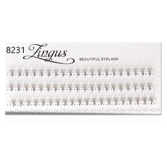 60 faux cils individuels en soie