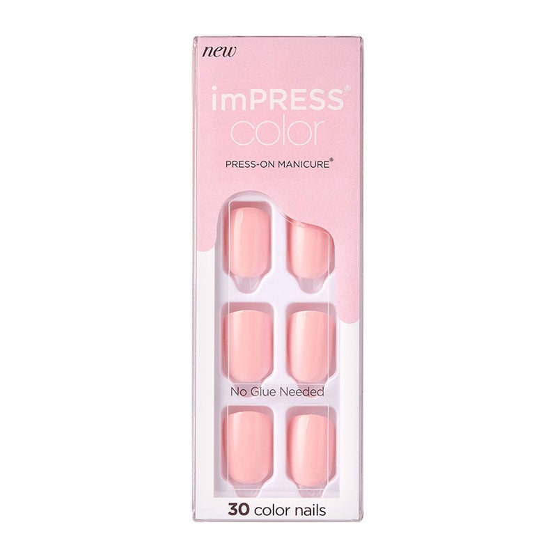 Faux ongles impress color pick me pink