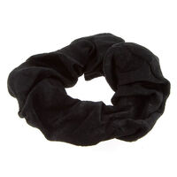 Chouchou en coton satin&eacute; noir