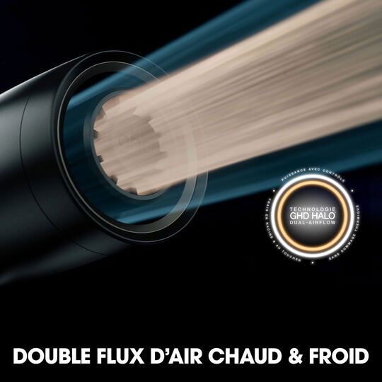 S&egrave;che cheveux Speed avec trousse et spray volume noir mat