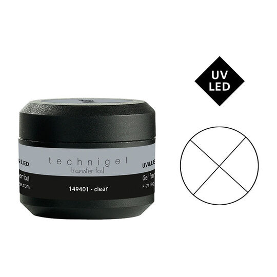 Gel UV LED pour transfer foil transparent