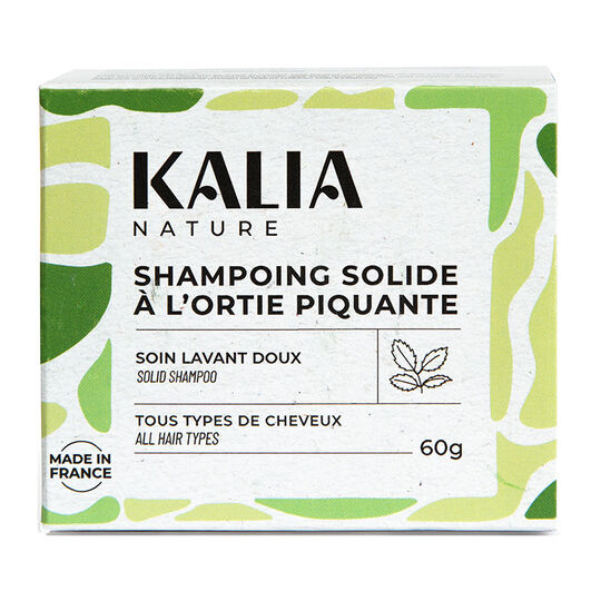 Shampooing solide purifiant &agrave; l'ortie piquante