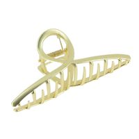 Pince croco métallique infini doré mat