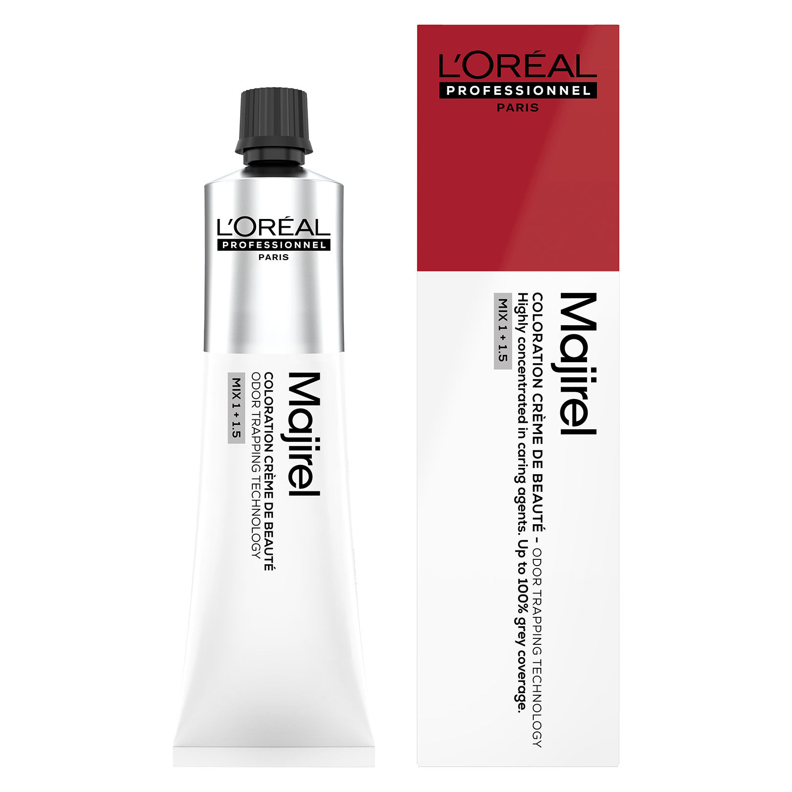 Coloration cr&egrave;me de beaut&eacute; Majirel Majrouge 6.64 blond fonc&eacute; rouge cuivr&eacute;